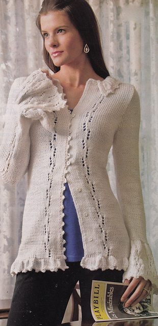 Lacy Ruffled Cardigan