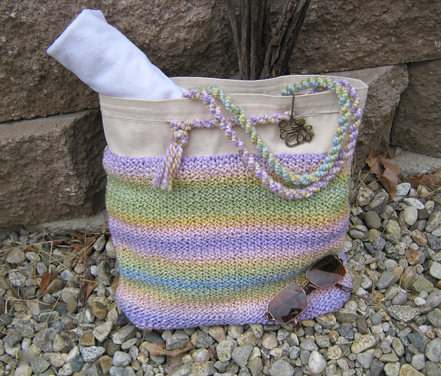 Stripy Beach Bag
