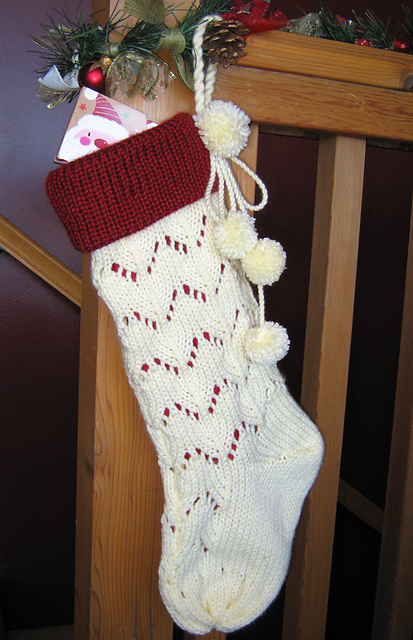 Lacy Christmas Stocking