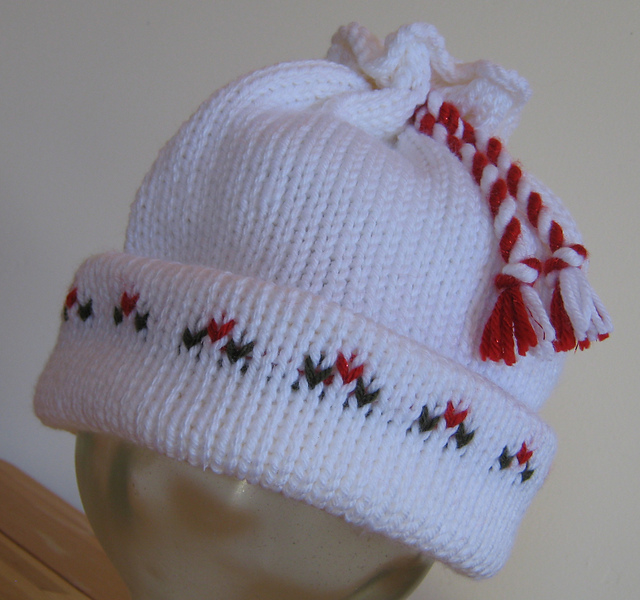 Candy Cane Holly Hat