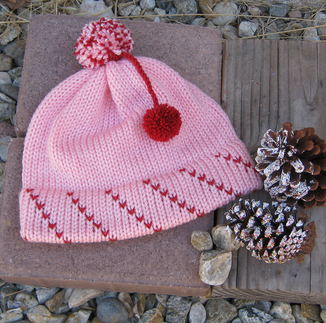 Candy Striped Santa Hat