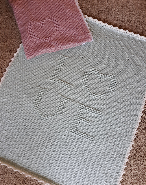 LOVE baby blanket