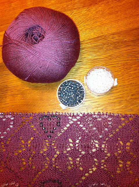 Hearts & Pearls Schal