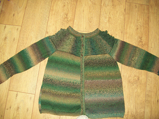 Design H - Cable and Bobble Cardigan
