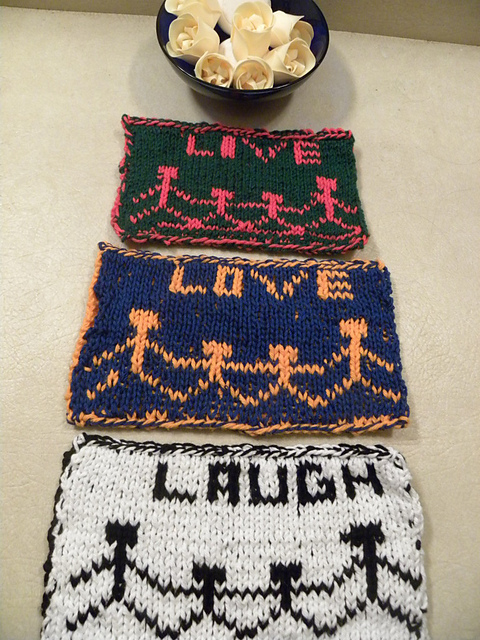 Family hands neck warmer cowl or bookmark