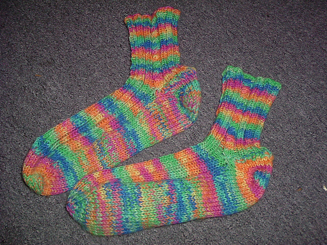 Short-row Slipper-socks