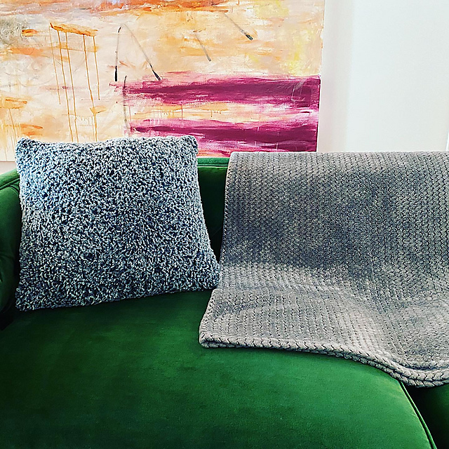 Fuzzy Accent Pillow