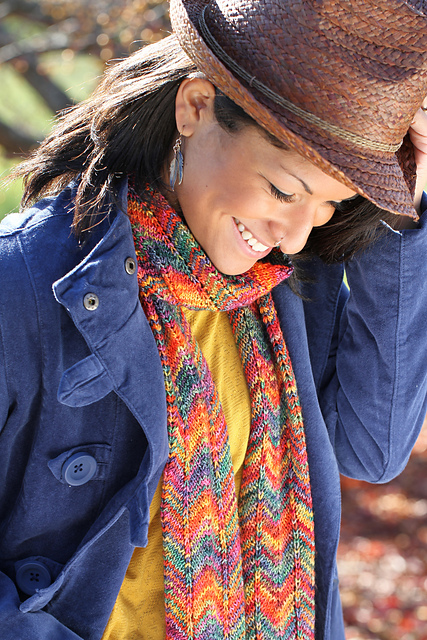 "As Above, So Below" Chevron Scarf