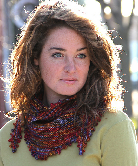 Linton Bobble-Edged Shawl
