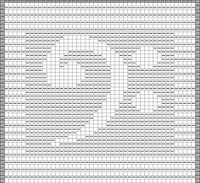 Bass Clef Dishcloth