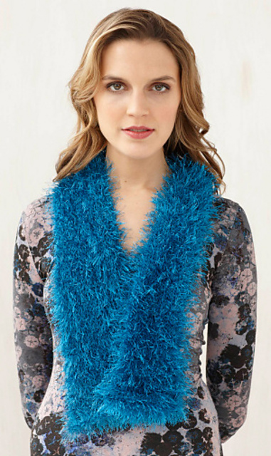 Beginner Knit Fur Scarf