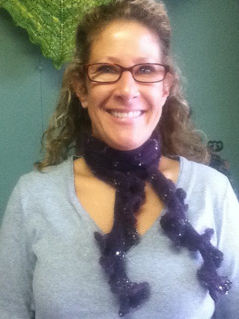 Purple Kale Scarf