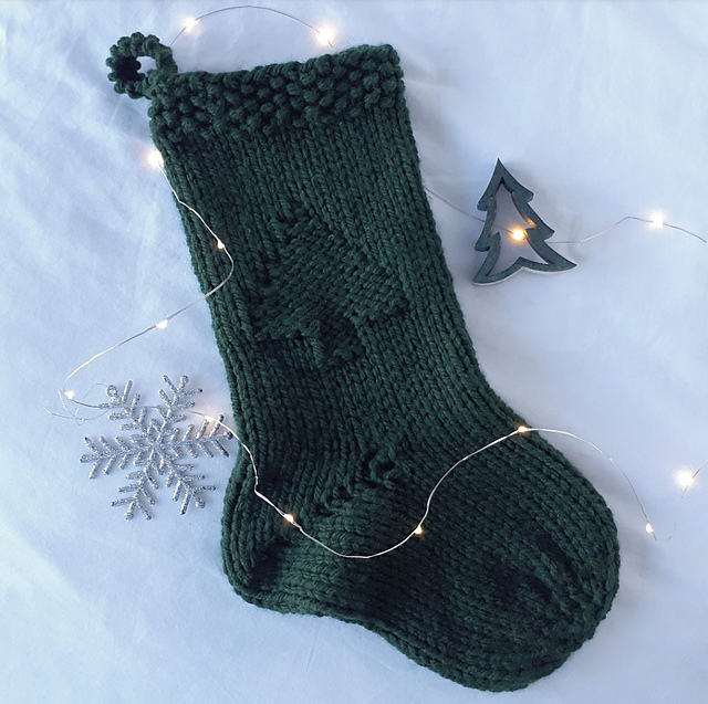 Tree-rrific Christmas Stocking