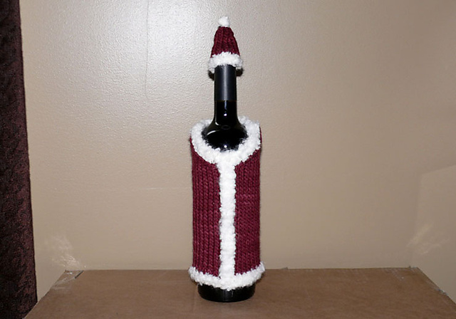 Santa Bottle Cozy