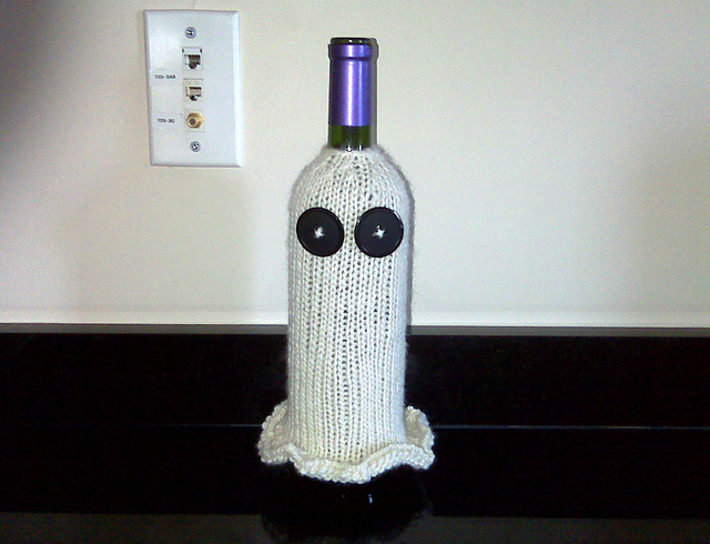 Ghost Bottle Cozy