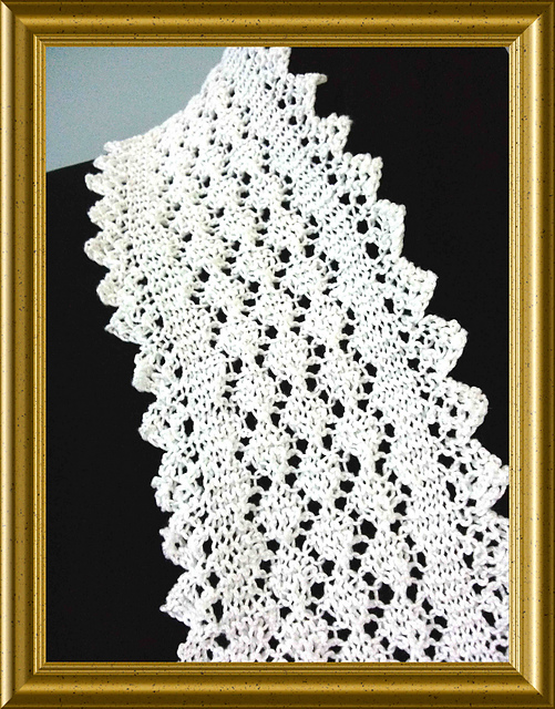 Diamond Path Lace Scarf
