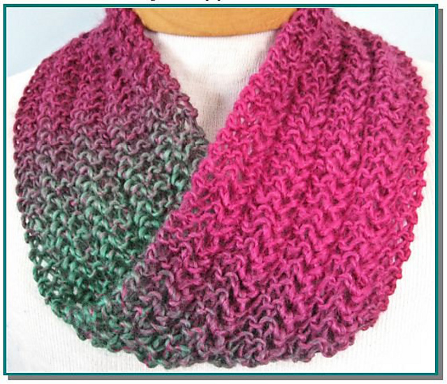 Ravelry: Easy to knit Infinity Scarf pattern by Debby Decker