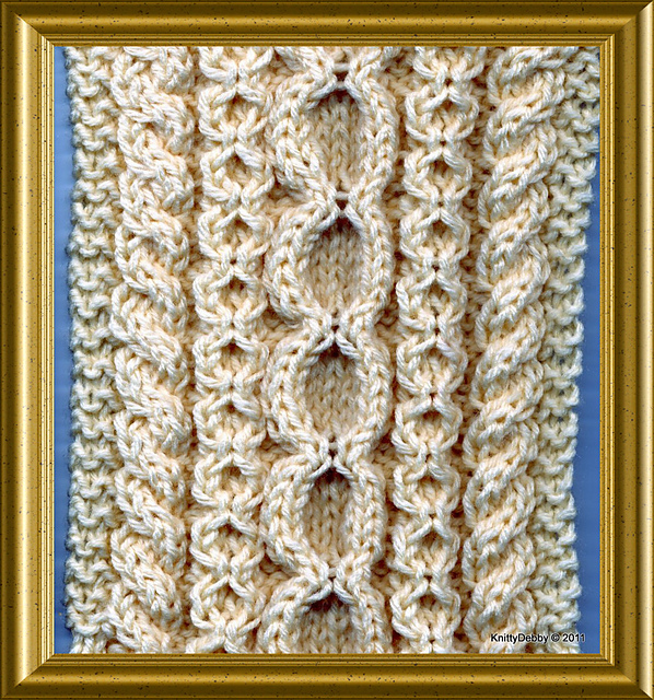 Stepping Stones Aran Style Scarf