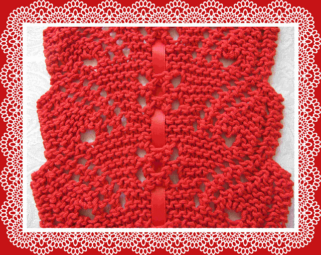 Flowing Leaves Lace Scarf