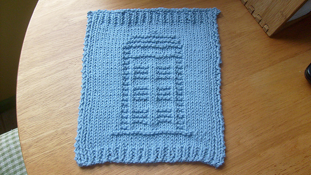 tardis dishcloth