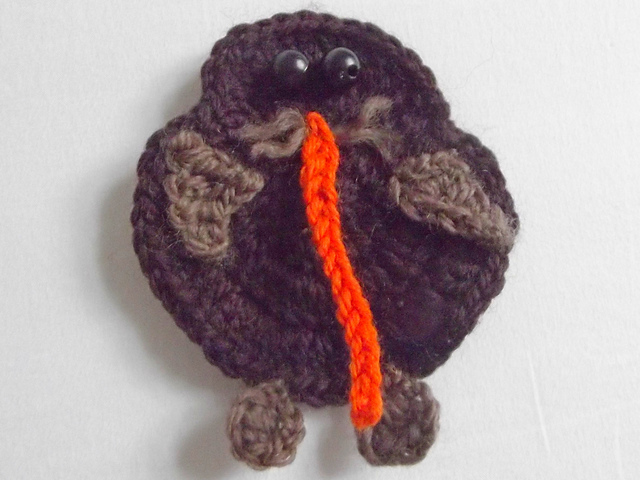 Little crochet kiwi bird