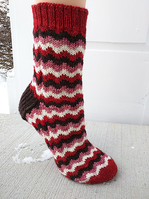 Ric Rac Scrap Socks