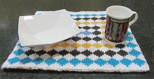 kGeometry Placemat: Rectangle with 99 Rhombuses