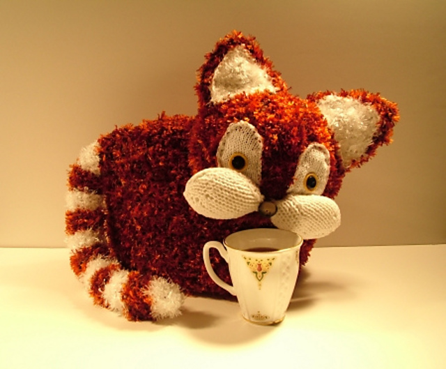 Red Cat Tea Cozy