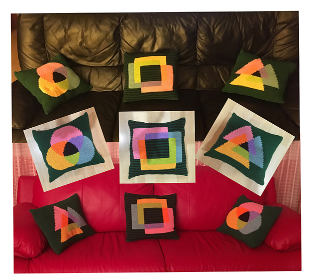 KGeometry: 3 Pillows with Different Venn Diagrams