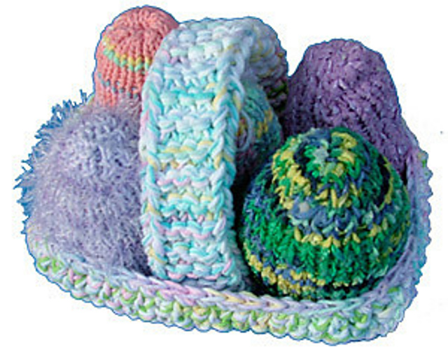 Easter Eggs in Basket