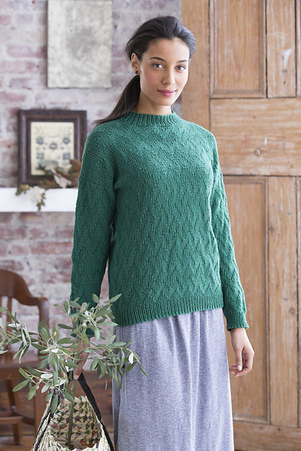 #28 Chevron Mock Turtleneck