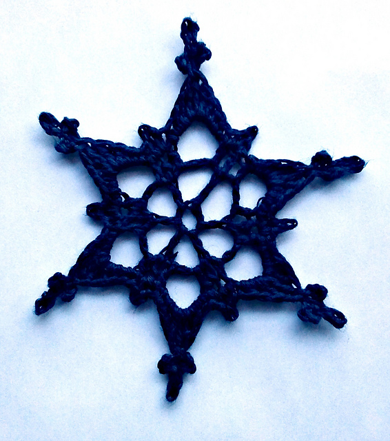 Simple Picot Snowflake