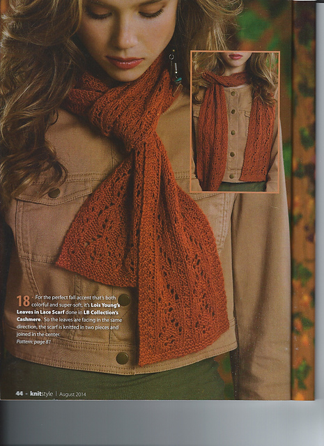 Leaves in Lace Scarf