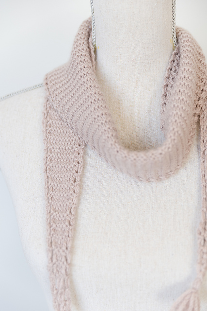 Eyelet Edged Scarf