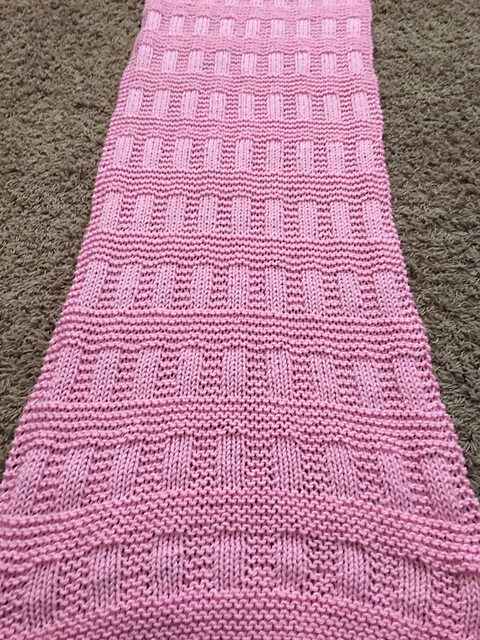 Ribbon-trimmed shawl