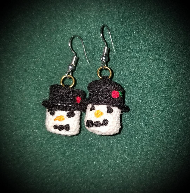 Snowman Earrings
