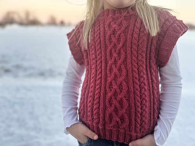 Cabled Vest