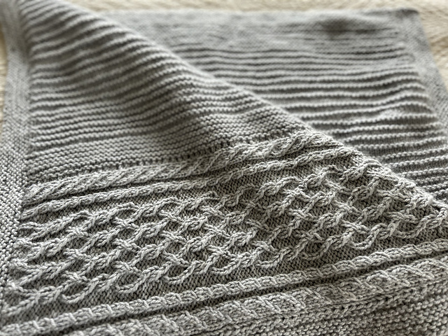Gently Cabled Blanket