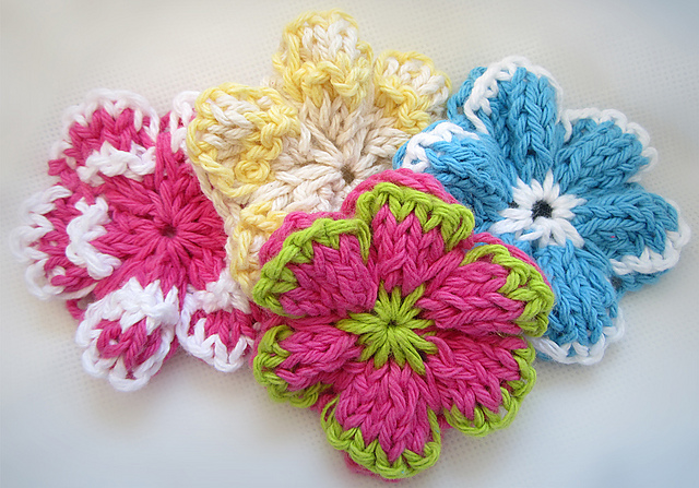 Summer Petals Knit Flower