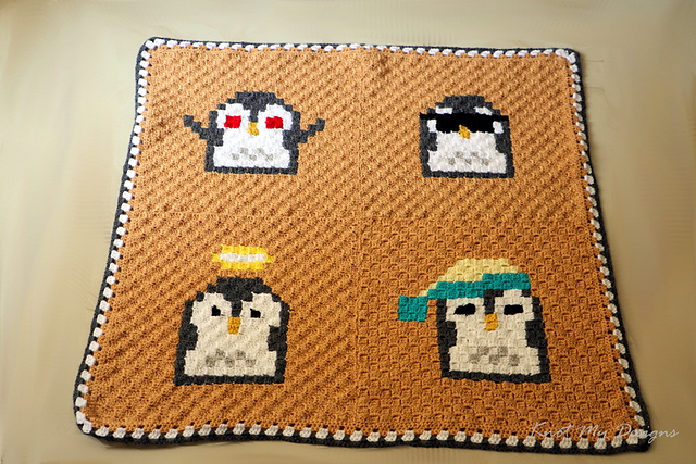 Penguin Moods Baby Blanket