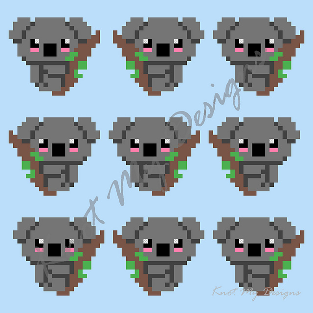C2C Baby Koala Colonies Throw Graph