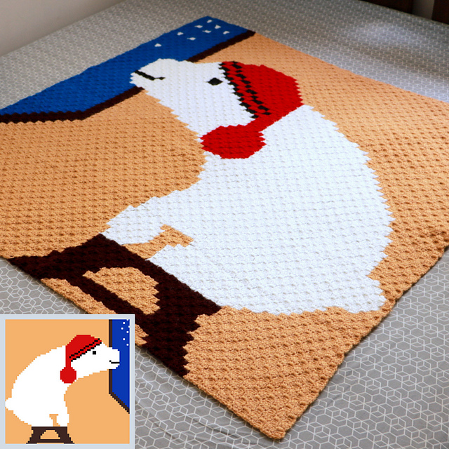 C2C Good Night Bear Blanket Graph