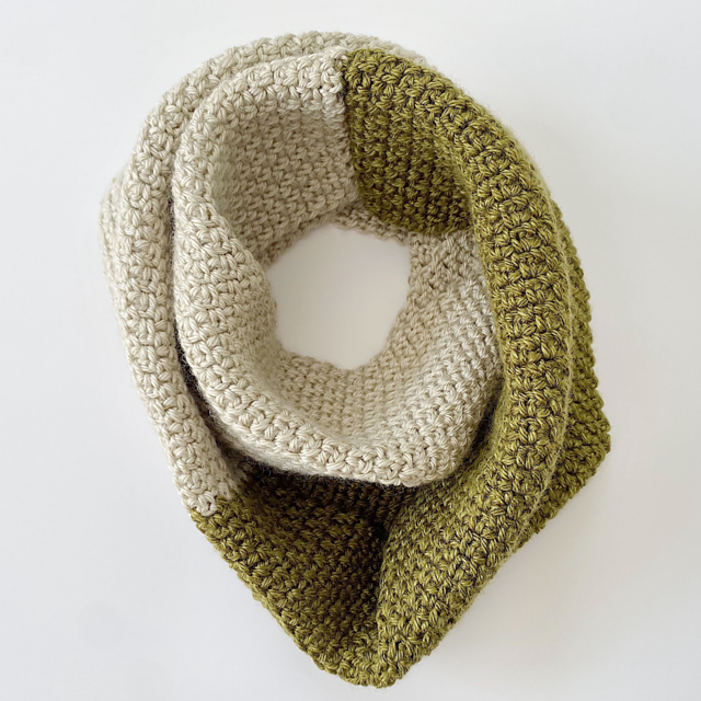 Woven Moss Infinity Scarf