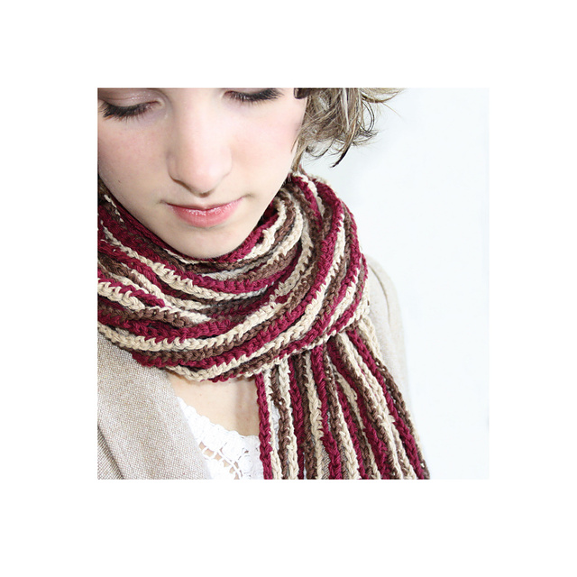 Easy Striped Scarf