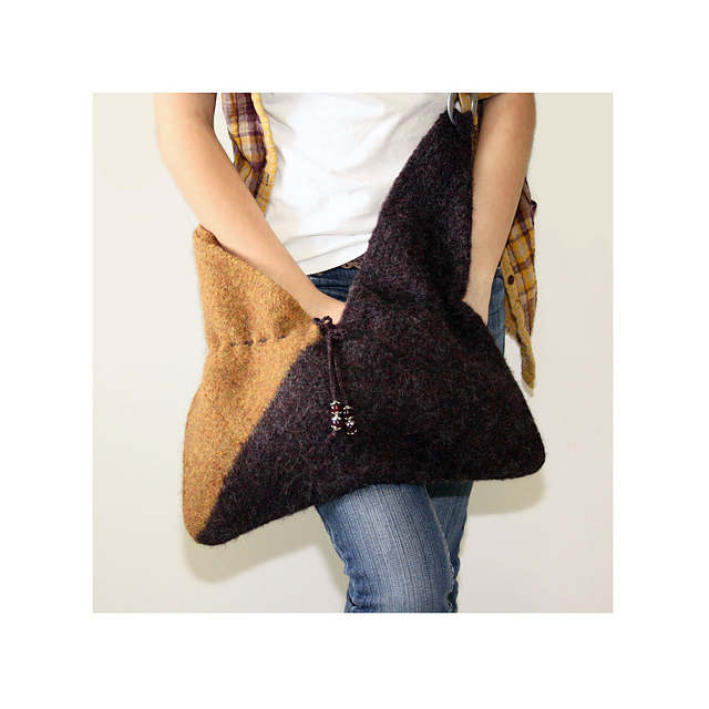 Felted Crochet Bag