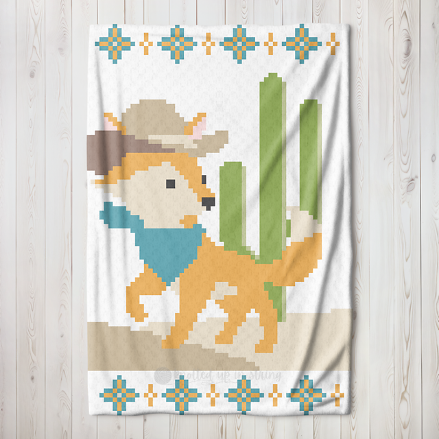 Southwestern Fox C2C Blanket
