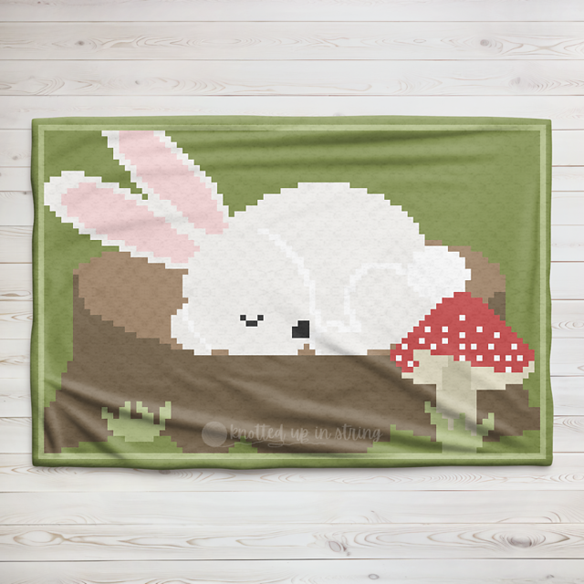 Sleepy Bunny C2C Blanket
