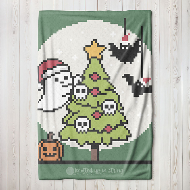 Halloween Ghost C2C Blanket