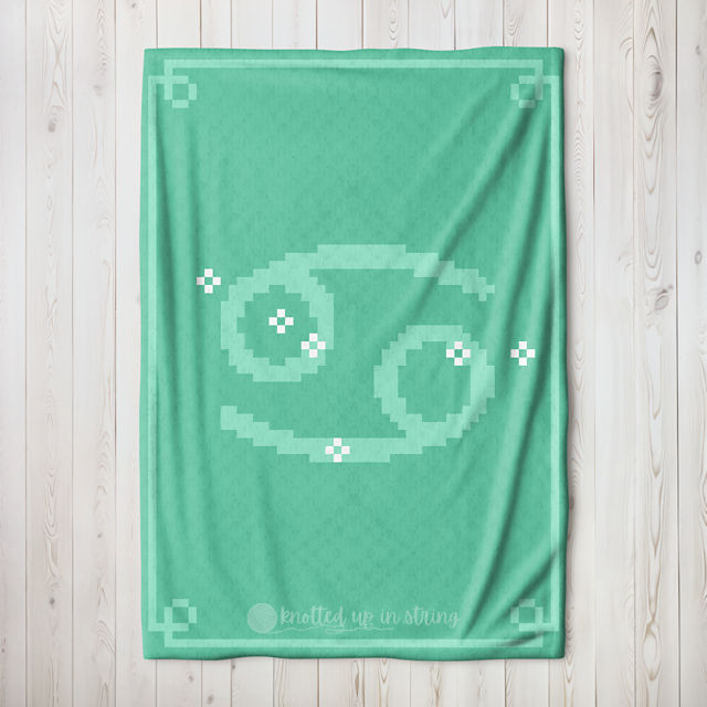 Cancer Astrology C2C Blanket
