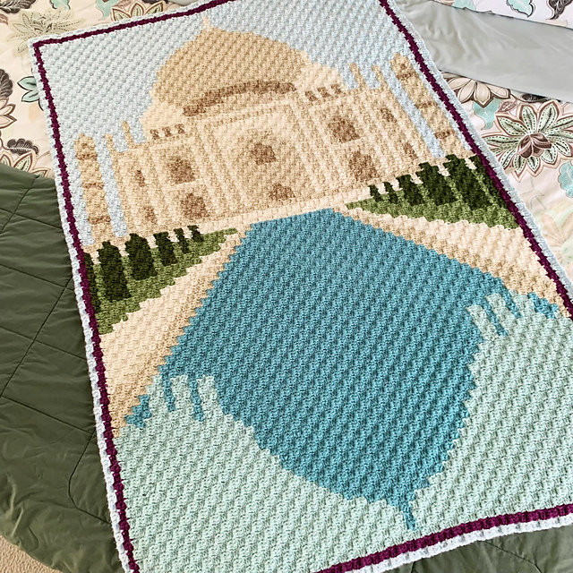 Taj Mahal C2C Throw